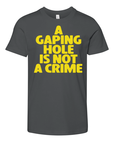 A Gaping Hole Is Not A Crime Premium Youth T-shirt