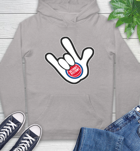 Detroit Pistons NBA Basketball Mickey Rock Hand Disney Hoodie 12