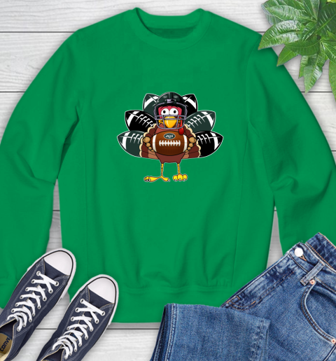New York Jets Turkey Thanksgiving Day Sweatshirt 6