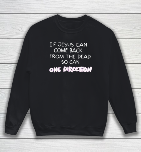 If Jesus Can Come Back From The Dead So Can One Direction Sweatshirt