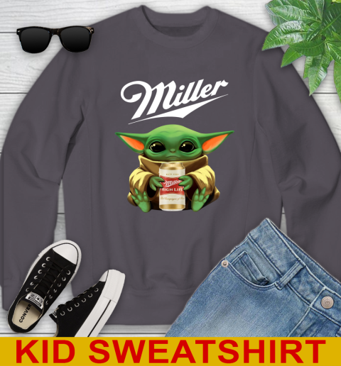Star Wars Baby Yoda Hugs Miller High Life Beer Shirt 118