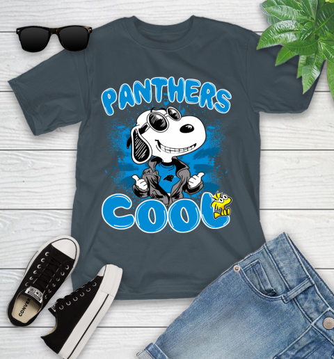 NFL Football Carolina Panthers Cool Snoopy Shirt Youth T-Shirt 9