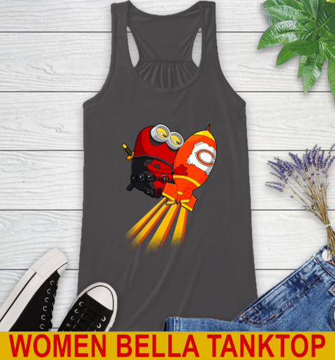 NFL Football Chicago Bears Deadpool Minion Marvel Shirt Racerback Tank 10