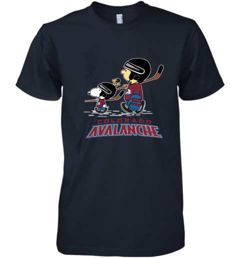 Let's Play Colorado Avalanche Ice Hockey Snoopy NHL Premium Men's T-Shirt