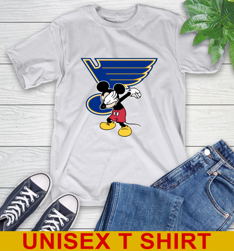 St.Louis Blues NHL Hockey Dabbing Mickey Disney Sports T-Shirt 12