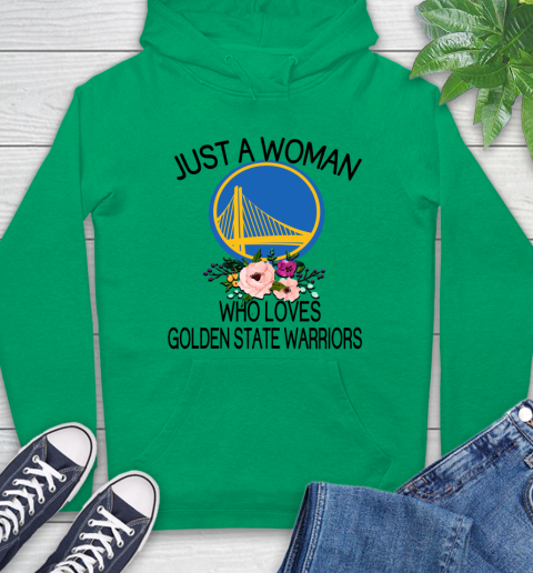 NBA Just A Woman Who Loves Golden State Warriors Basketball Sports Hoodie 5