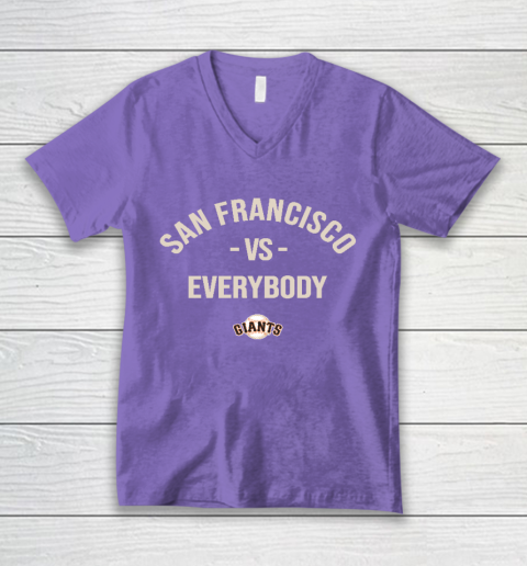 San Francisco Giants Vs Everybody V-Neck T-Shirt 8