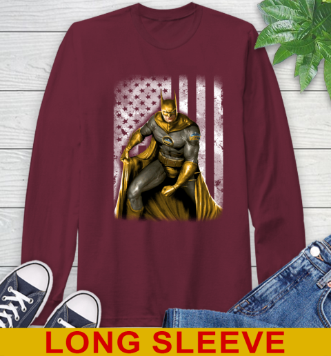 Denver Nuggets NBA Basketball Batman DC American Flag Shirt Long Sleeve T-Shirt 7
