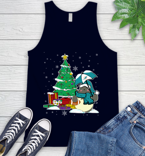 Miami Dolphins NFL Football Cute Tonari No Totoro Christmas Sports Tank Top 2