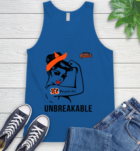 NFL Cincinnati Bengals Girl Unbreakable Football Sports Tank Top 3