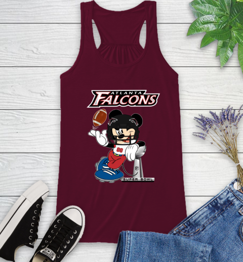 NFL Atlanta Falcons Mickey Mouse Disney Super Bowl Football T Shirt Racerback Tank 3