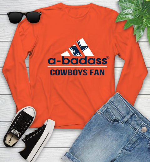 Dallas Cowboys NFL Football A Badass Adidas Adoring Fan Sports Youth Long Sleeve 3