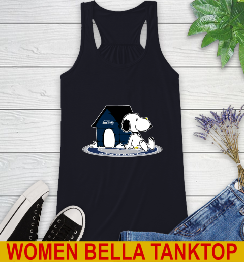 NFL Football Seattle Seahawks Snoopy The Peanuts Movie Shirt Racerback Tank 10