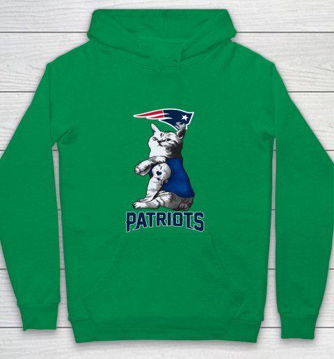NFL Football My Cat Loves New England Patriots Youth Hoodie 4