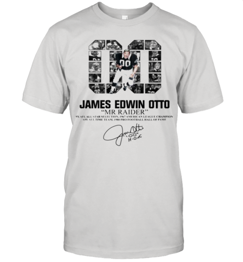 00 James Edwin Otto Mr Raider Signature Unisex Jersey Tee