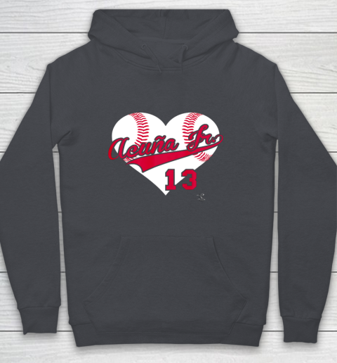 Ronald Acuna Jr Baseball Heart Gameday Youth Hoodie 5
