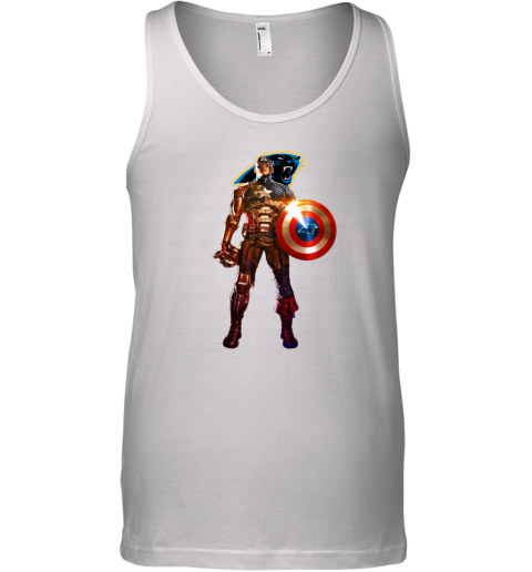 NFL Captain America Carolina Panthers Tank Top - Rookbrand