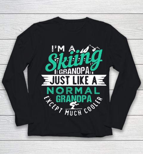 Grandpa Funny Gift Apparel  Cool Skiing Grandpa Perfect Xmas Or Birthday Youth Long Sleeve