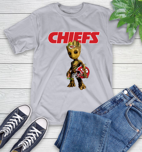 Kansas City Chiefs NFL Football Groot Marvel Guardians Of The Galaxy T-Shirt 6