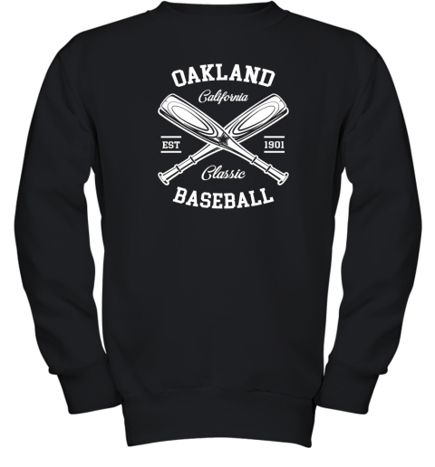 Oakland Baseball, Classic Vintage California Retro Fans Gift t Youth Sweatshirt