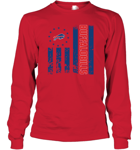 NFL Buffalo Bills American Flag Youth Long Sleeve - Rookbrand