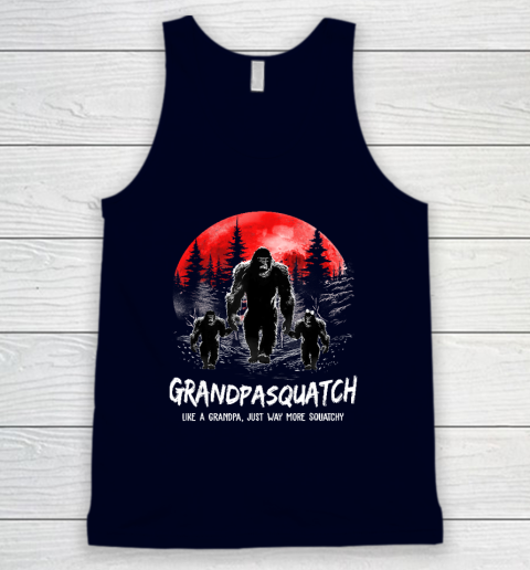 Grandpa Squatch Like A Grandpa Just Way More Squatchy Funny Tank Top 2