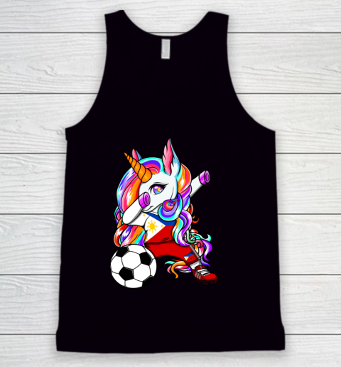 Dabbing Unicorn The Philippines Soccer Fans Jersey Football Tank Top