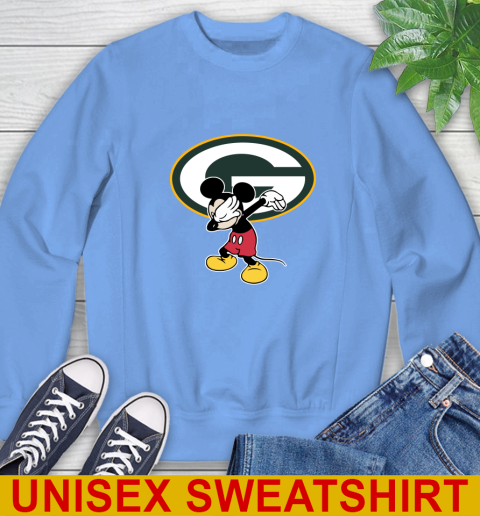 Green Bay Packers NFL Football Dabbing Mickey Disney Sports Sweatshirt 11