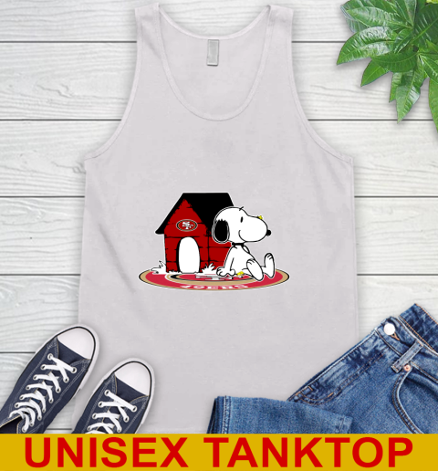NFL Football San Francisco 49ers Snoopy The Peanuts Movie Shirt Tank Top