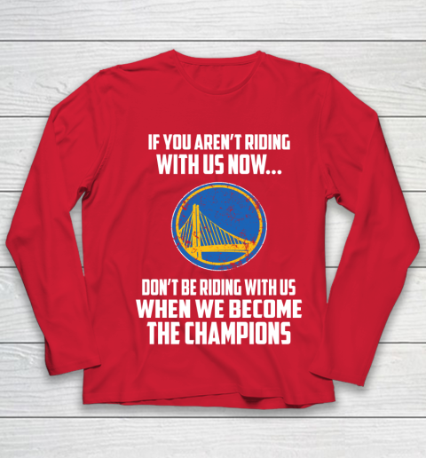 NBA Golden State Warriors Basketball We Become The Champions Youth Long Sleeve 8