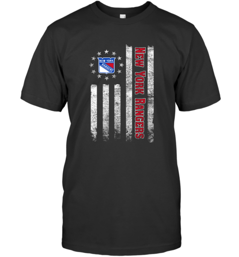 NHL American Flag Hockey Sports New York Rangers T-Shirt