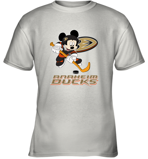 NHL Hockey Mickey Mouse Team Anaheim Ducks Youth T-Shirt