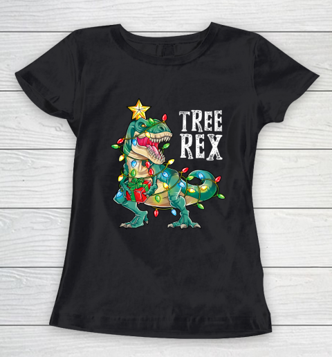 Christmas Dinosaur Tree Rex Pajamas Men Boys Kids Xmas Gifts Women's T-Shirt