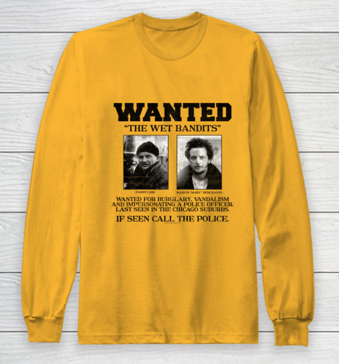 Home Alone Wanted The Wet Bandits Long Sleeve T-Shirt 2