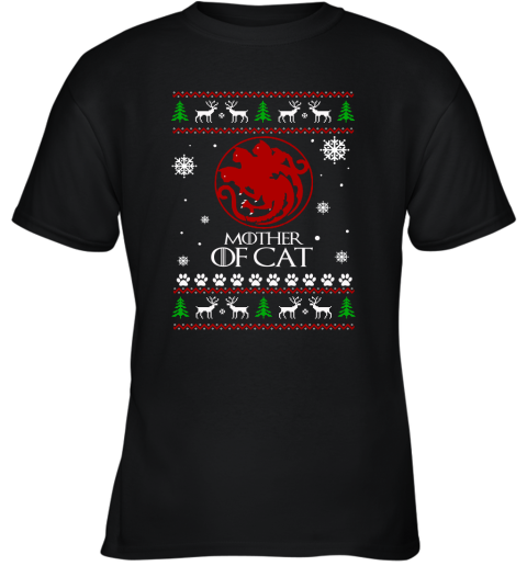 Game Of Thrones  Mother Of Cats Christmas Ugly Youth T-Shirt