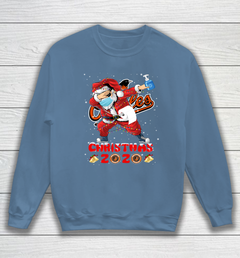 Baltimore Orioles Funny Santa Claus Dabbing Christmas 2020 MLB Sweatshirt 6