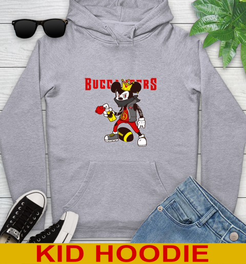Tampa Bay Buccaneers NFL Football Mickey Peace Sign Sports Youth Hoodie 6