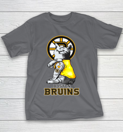 NHL My Cat Loves Boston Bruins Hockey Youth T-Shirt 5