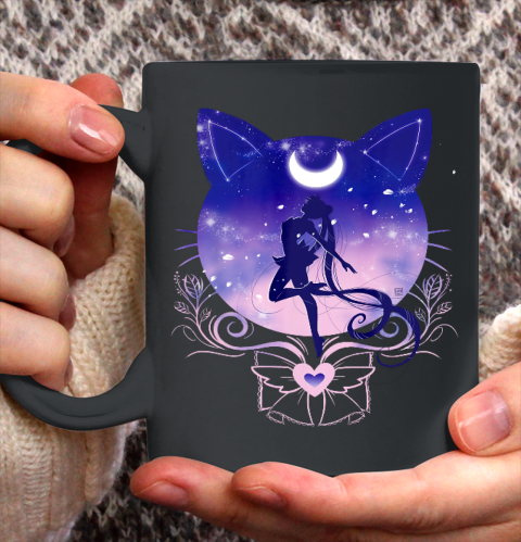 Cat Moon Sailor Moon Ceramic Mug 11oz