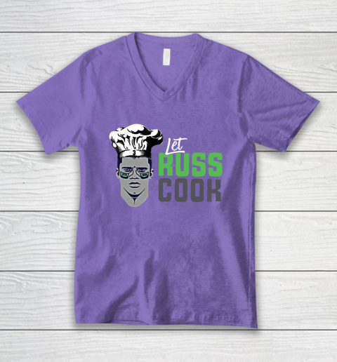 Let Russ Cook V-Neck T-Shirt 8
