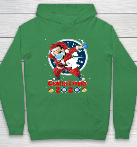 Seattle Mariners Funny Santa Claus Dabbing Christmas 2020 MLB Hoodie 5
