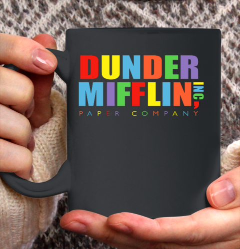 The Office Dunder Mifflin Rainbow Letters Ceramic Mug 11oz 2
