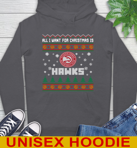 NBA All I Want For Christmas Is Atlanta Hawks Basketball Sports 19