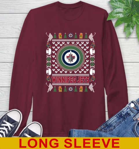 Winnipeg Jets Merry Christmas NHL Hockey Loyal Fan Long Sleeve T-Shirt 7