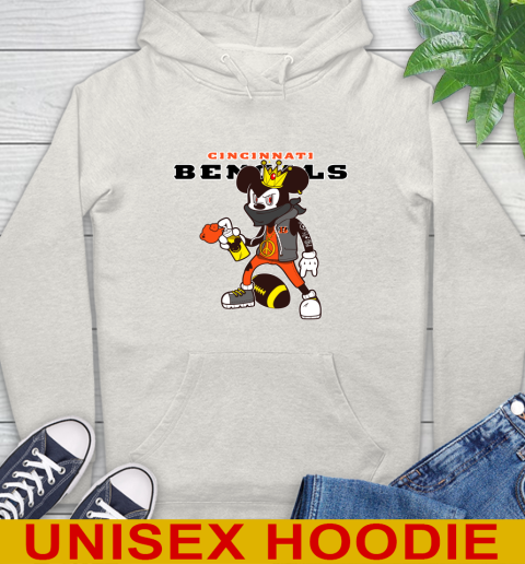 Cincinnati Bengals NFL Football Mickey Peace Sign Sports Hoodie 12