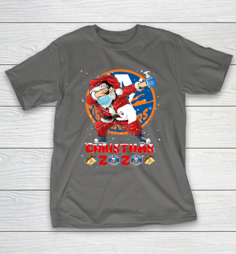 New York Islanders Funny Santa Claus Dabbing Christmas 2020 NHL T-Shirt 8