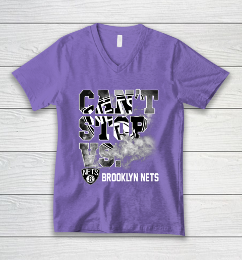 NBA Brooklyn Nets Basketball Can't Stop Vs V-Neck T-Shirt 9 NBA Brooklyn Nets Basketball Can't Stop Vs V-Neck T-Shirt - Image 9