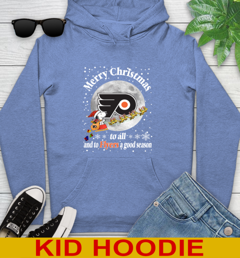 Philadelphia Flyers Merry Christmas To All And To Flyers A Good Season NHL Hockey Sports Youth Hoodie 12