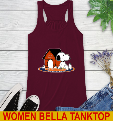 NFL Football Chicago Bears Snoopy The Peanuts Movie Shirt Racerback Tank 3