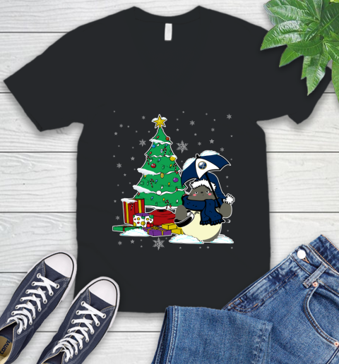 Buffalo Sabres NHL Hockey Cute Tonari No Totoro Christmas Sports V-Neck T-Shirt